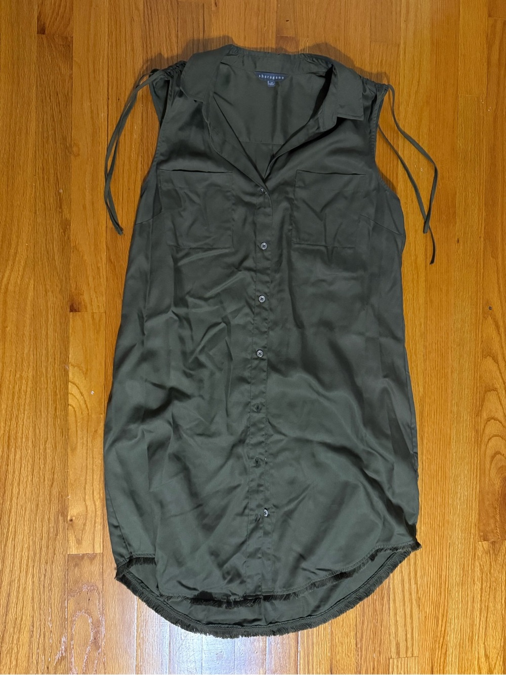 Sharagano Sleeveless Shirt Dress size 14